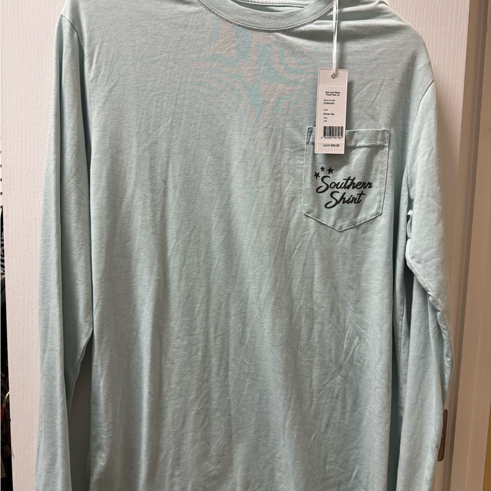 The Southern Shirt Company Light Blue Long Sleeve Tee